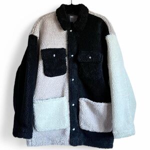ASOS Opium Sherpa Chore Coat 25 x 32
Baggy Oversized Size Small Unisex